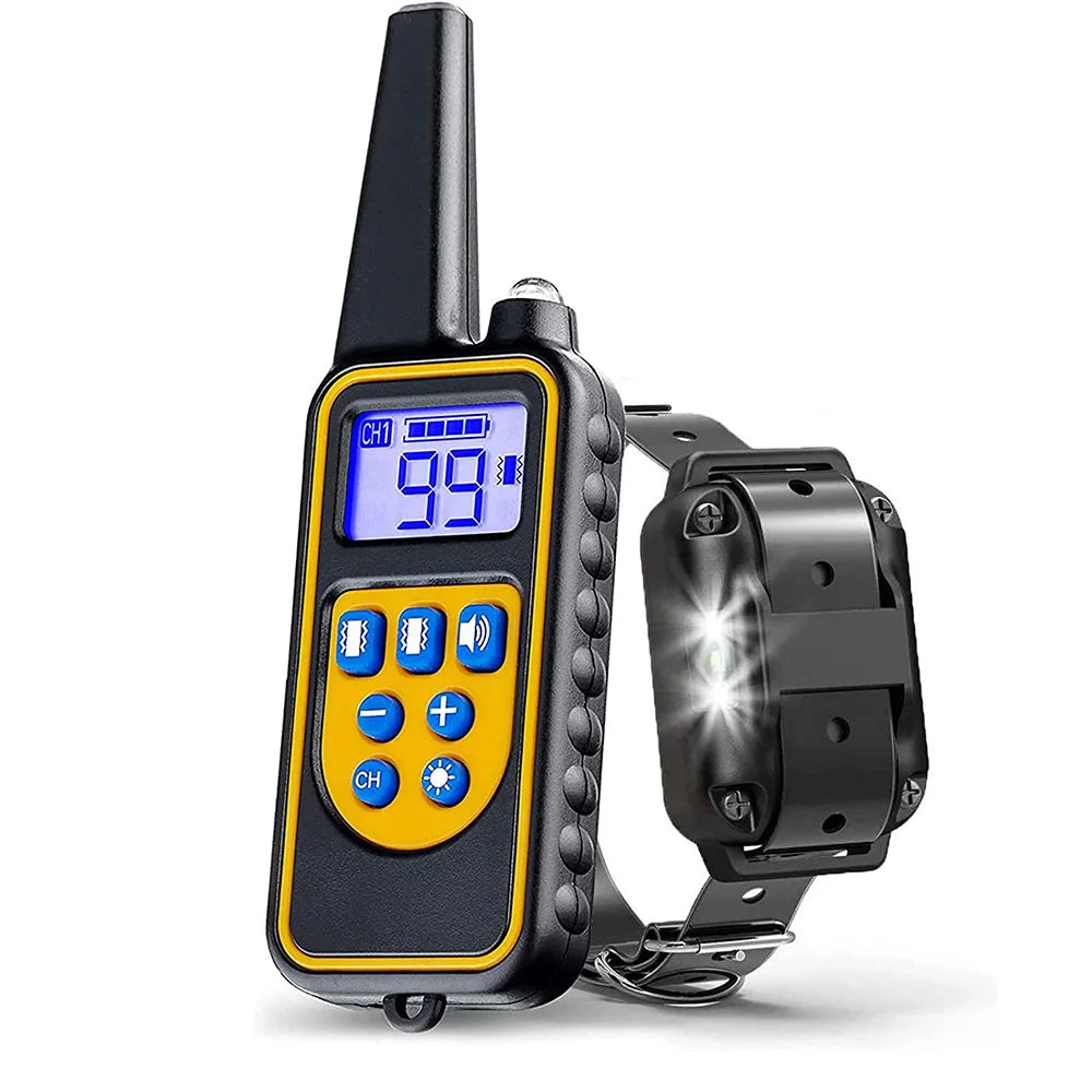 Collier De Dressage Télécommandé – Portée 800 m, Étanche Et Rechargeable
