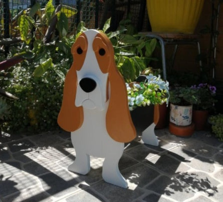 犬の形をしたオリジナルプランター