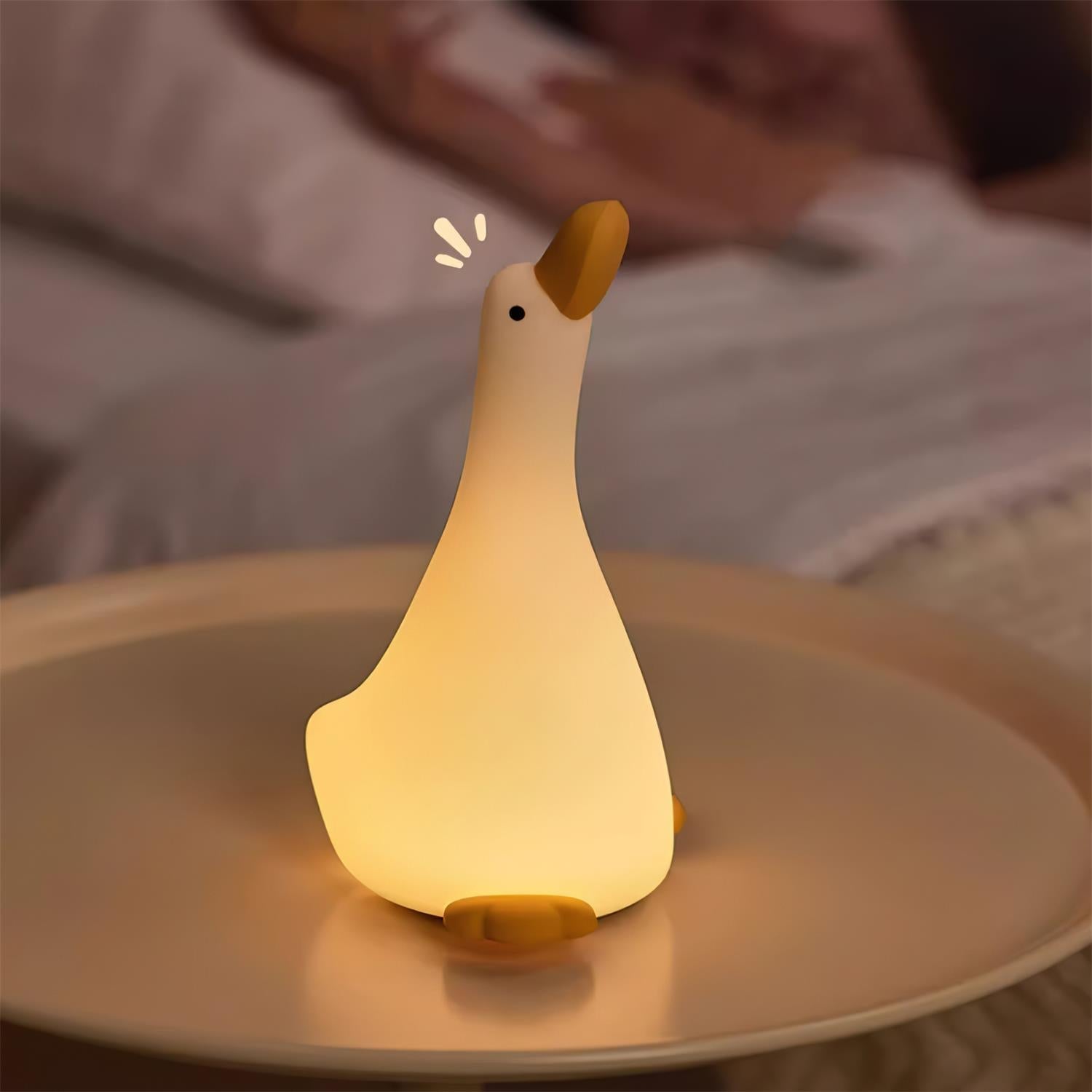 Veilleuse Oie Enchantée — Lumière Tactile & Design Apaisant