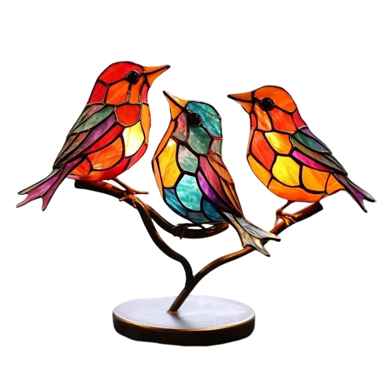 Ornamento Decorativo – Pássaros Pousados Sobre Um Ramos