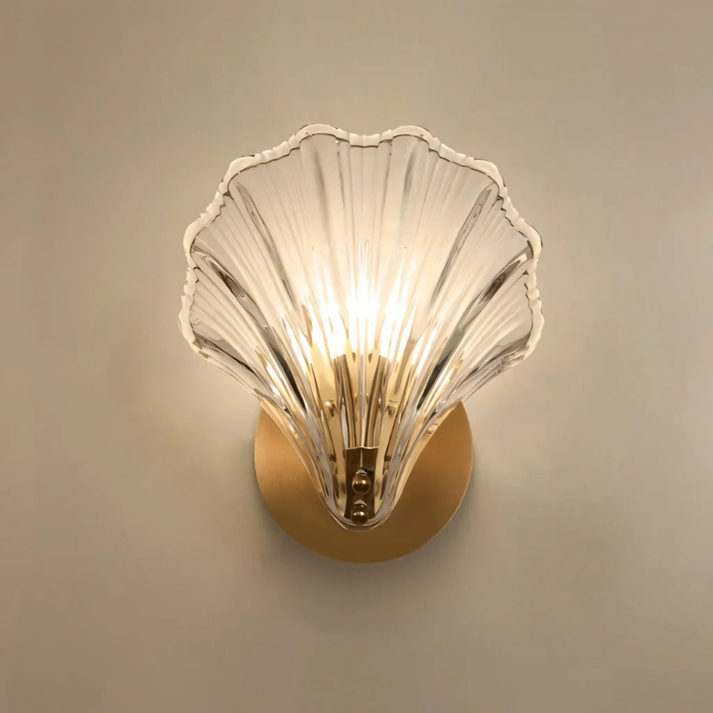 Aplique de Pared Concha – Iluminación Elegante y Marinera