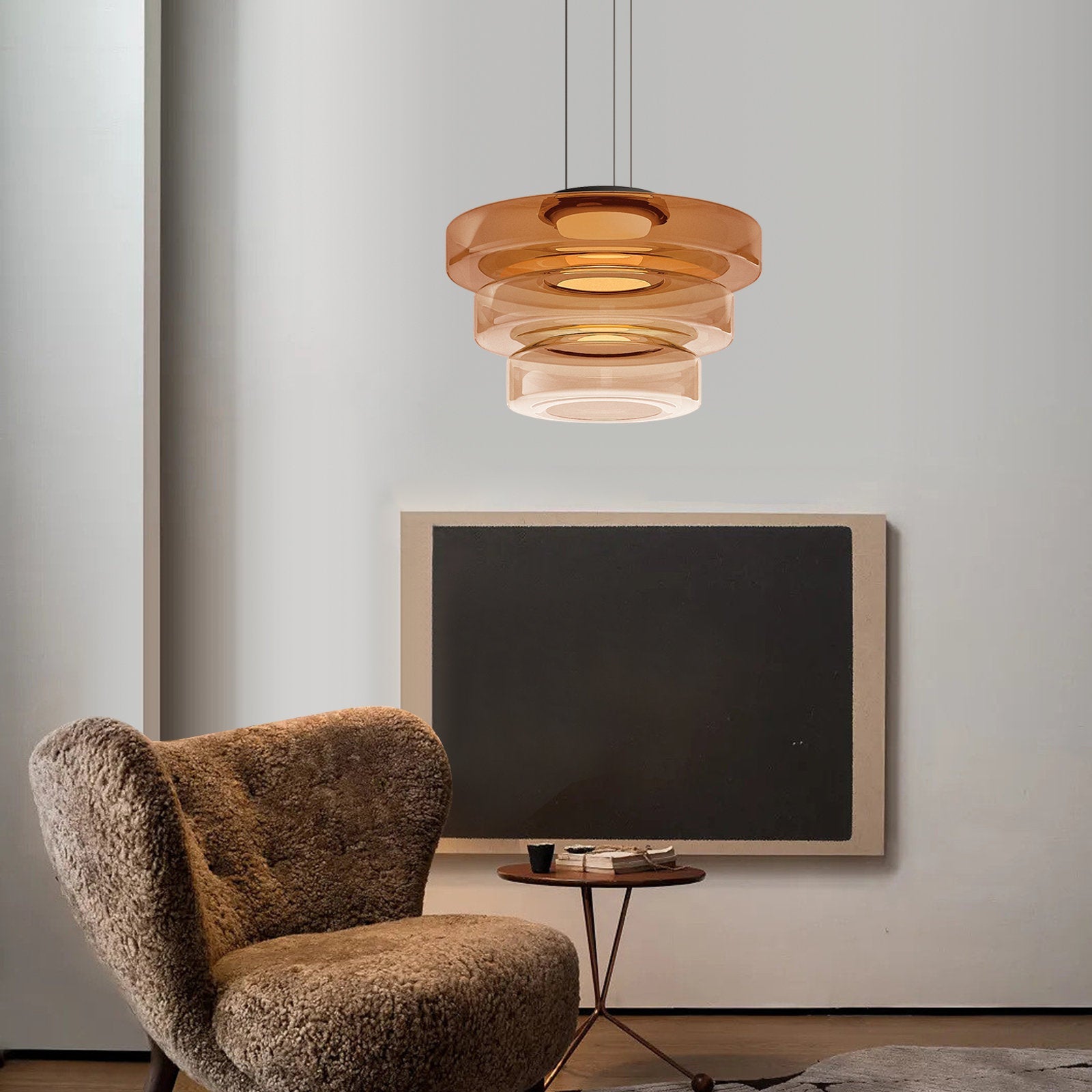 Hengelampe i glass i Bauhaus-stil - eleganse og modernitet