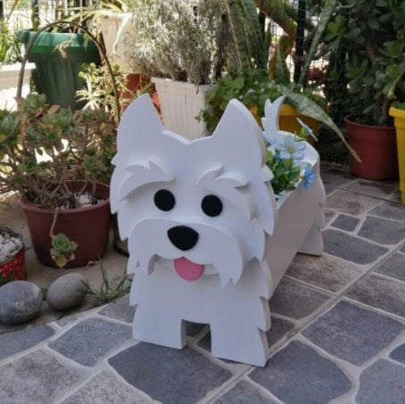 Original Blomsterkrukke — Hund Form