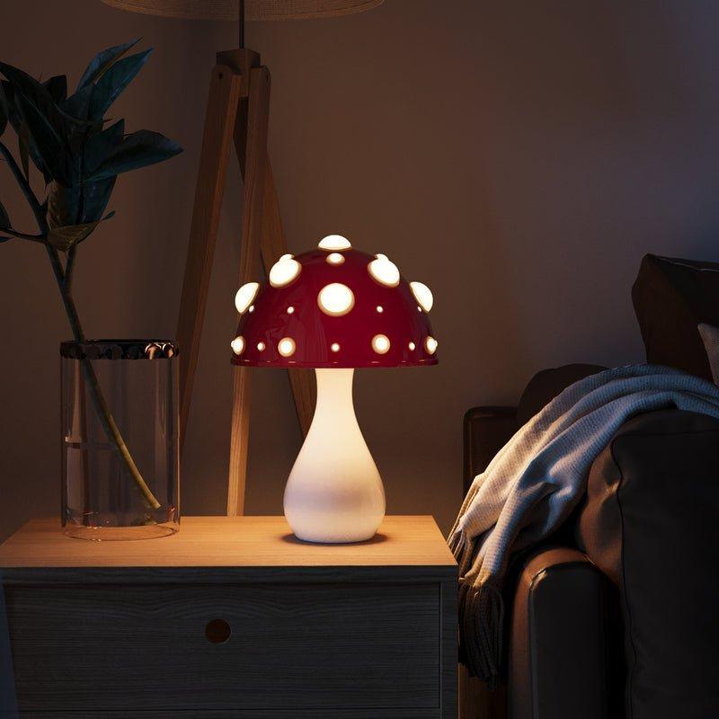 Tischlampe Champignon – Sanfte Beleuchtung und origineller Stil
