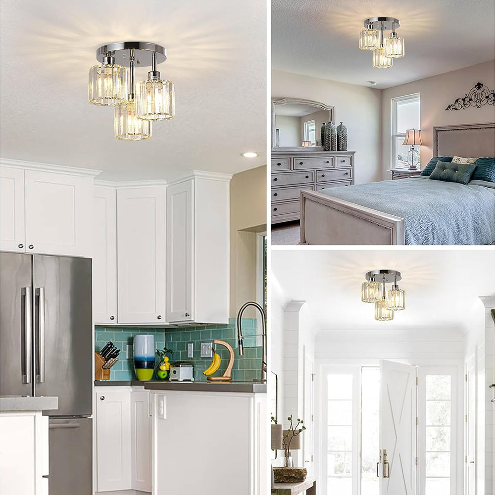 Semi-eingelassene Deckenleuchte – Moderne Eleganz und raffinierter Glanz