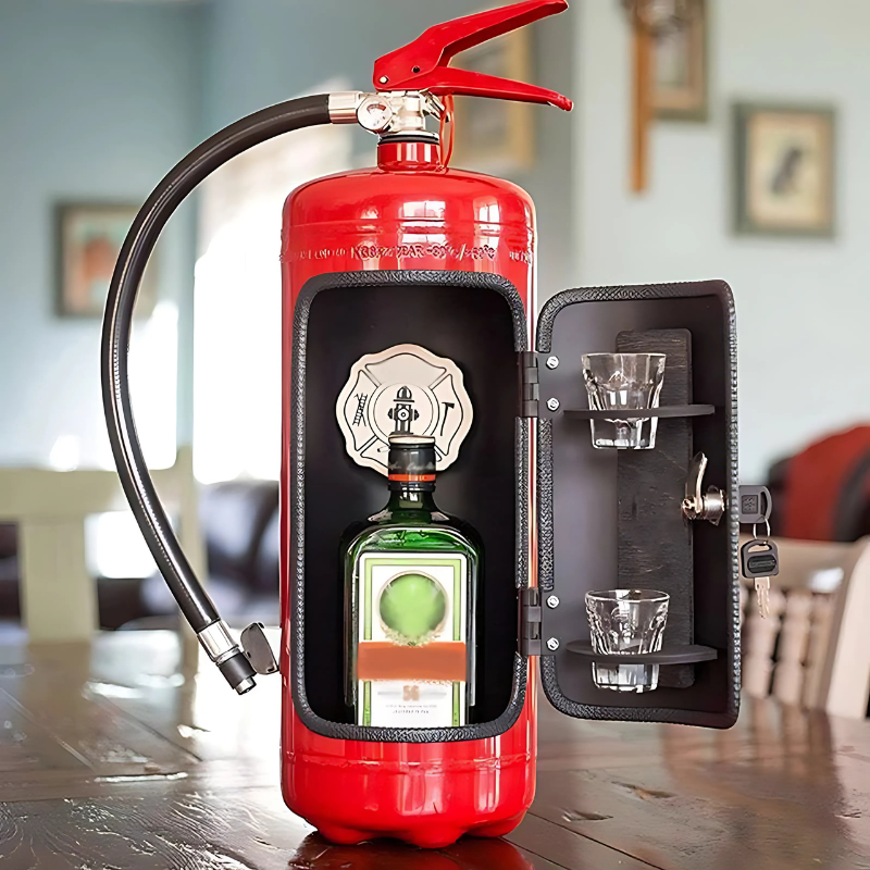 Mini Bar Extintor – Almacenamiento Inusual Para Sus Botellas