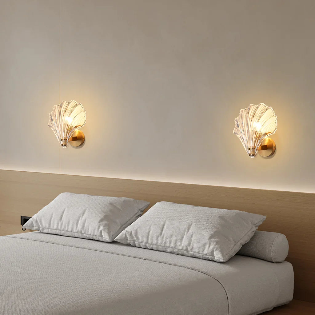Aplique de Pared Concha – Iluminación Elegante y Marinera