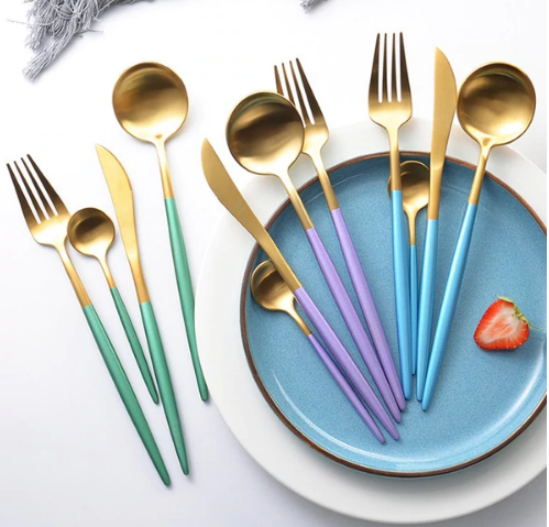 Ensemble Couverts 24 Pièces – Finition Chic Pour Table Raffinée