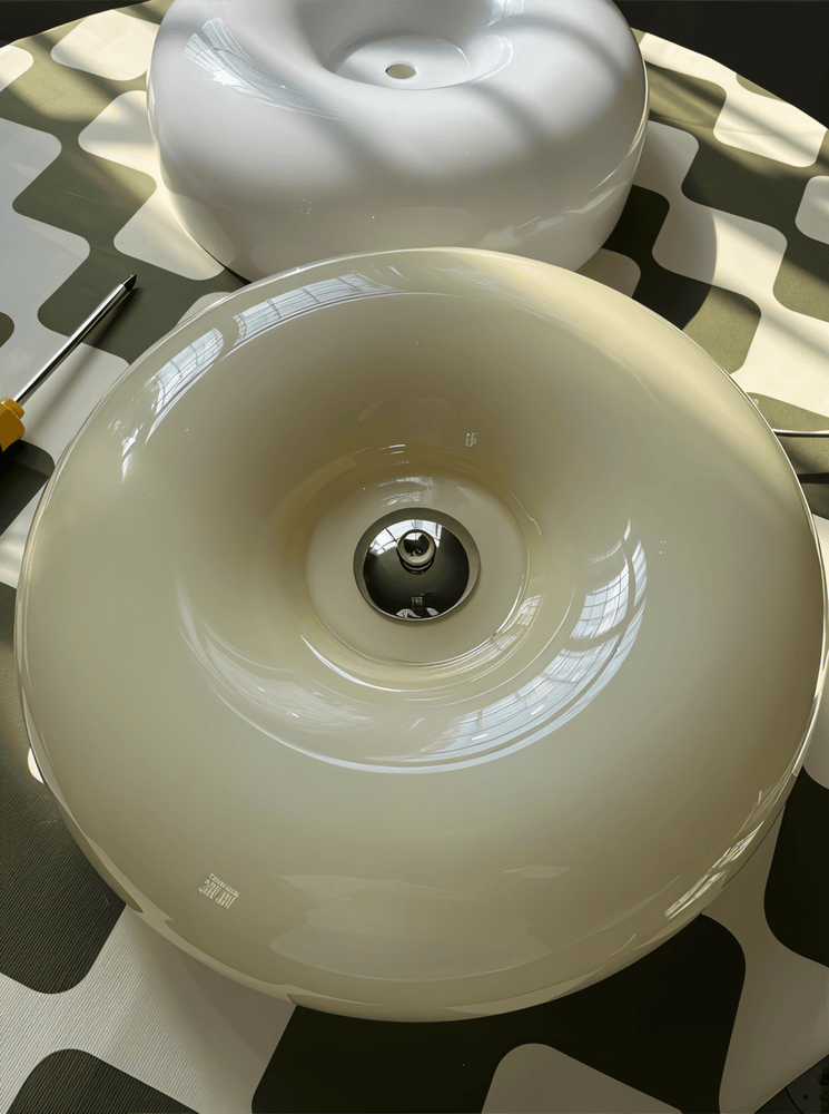 Skandinávské skleněné stropní svítidlo - moderní dekorace a snadná instalace