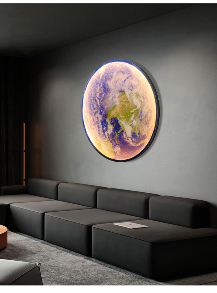 Væglampe 3D LED – Måne til en unik atmosfære