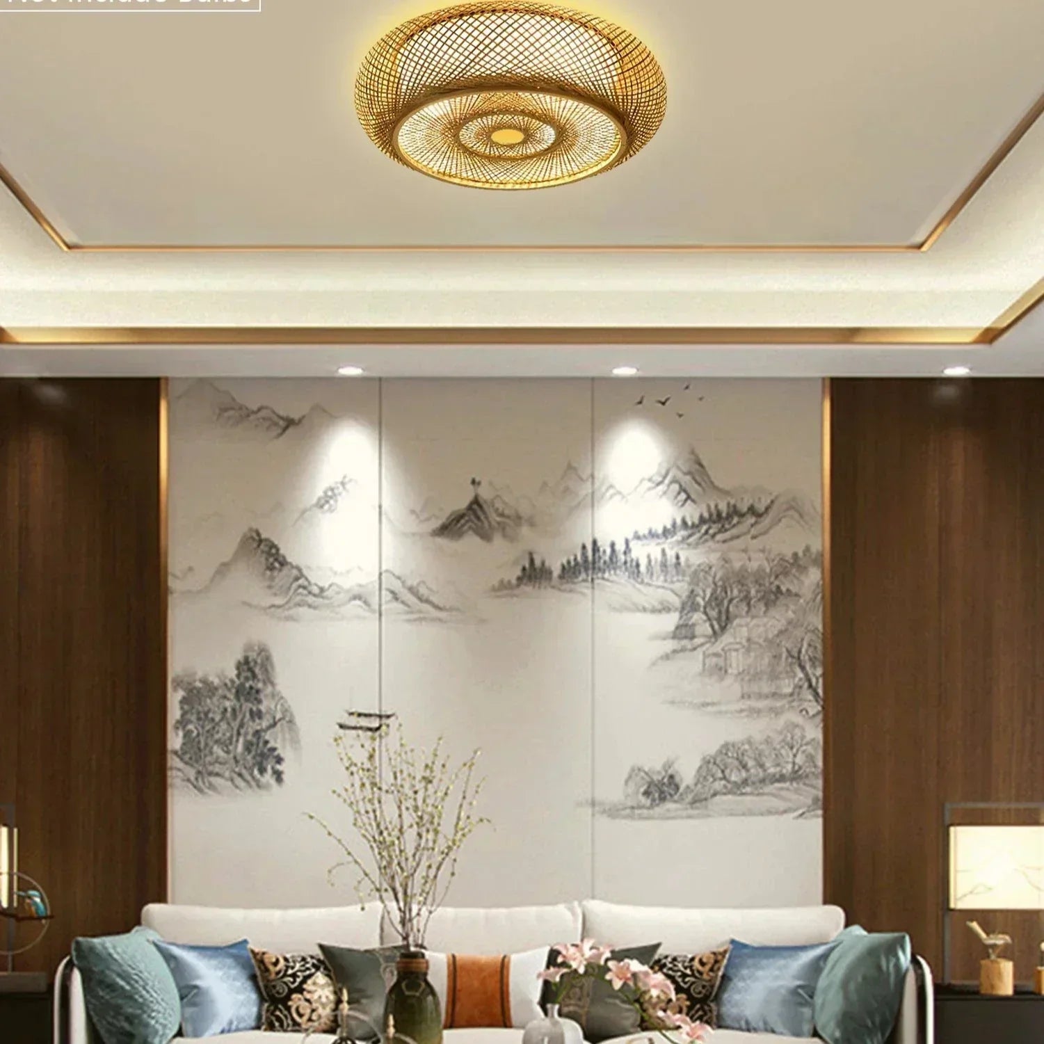 Přírodní bambusová závěsná lampa - elegance a autenticita