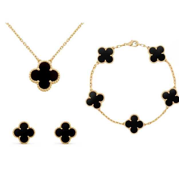 Set De Bijuterii – Eleganță Aurie Din Oțel Inoxidabil