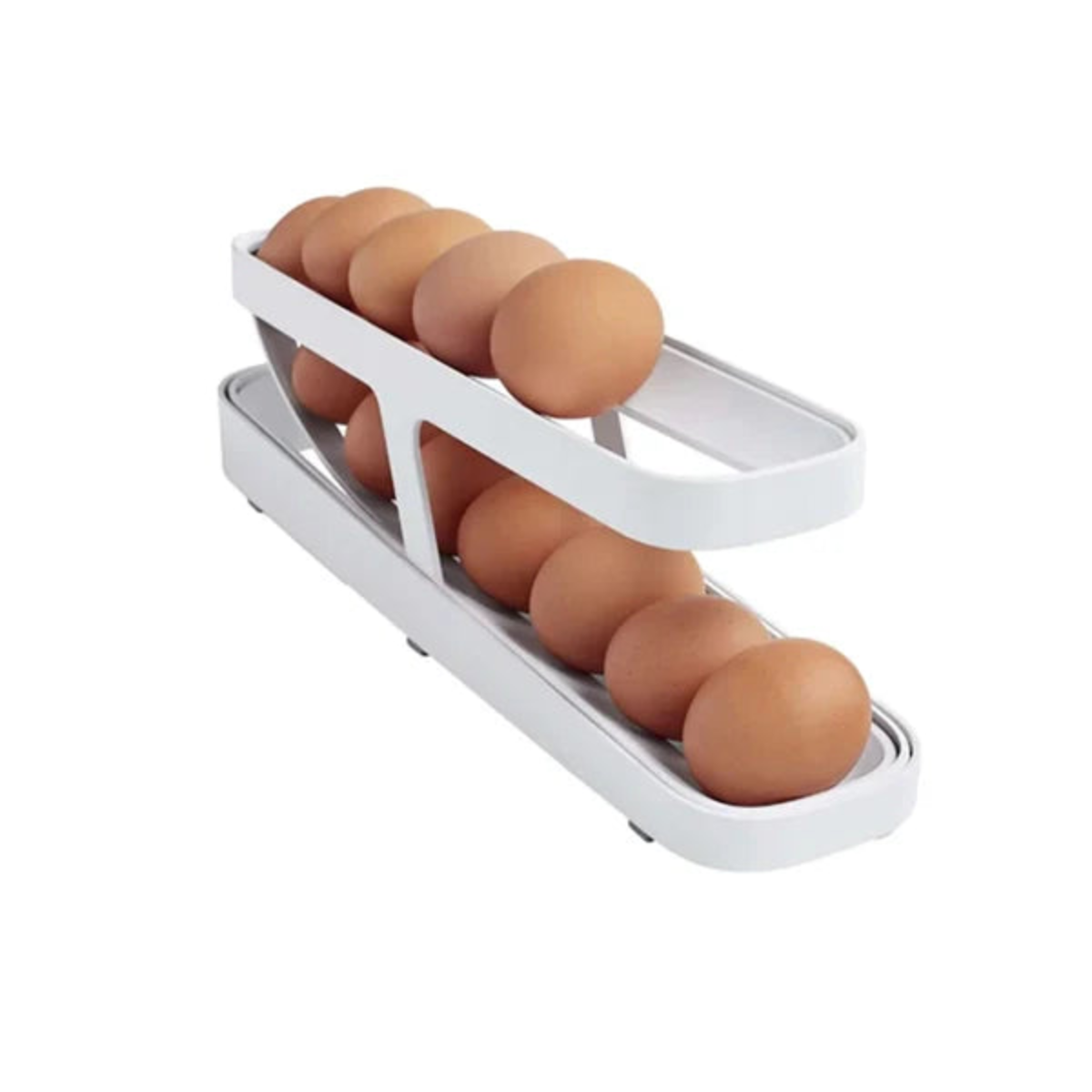 Raft pentru ouă compact – Organizare practică și economisire de spațiu