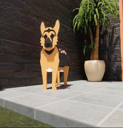 Original Blomsterkrukke — Hund Form