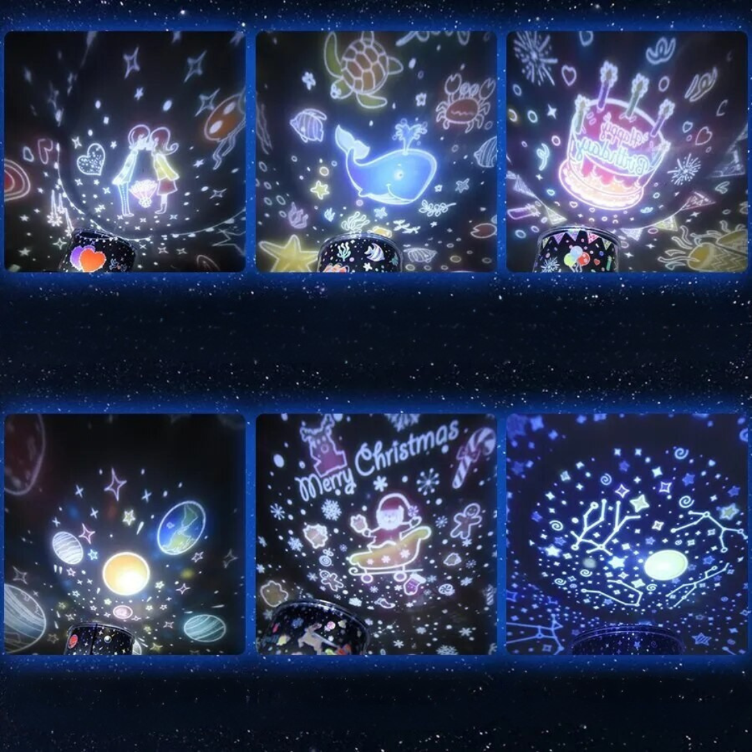 Nočná projektorová lampa – magické a relaxačné osvetlenie