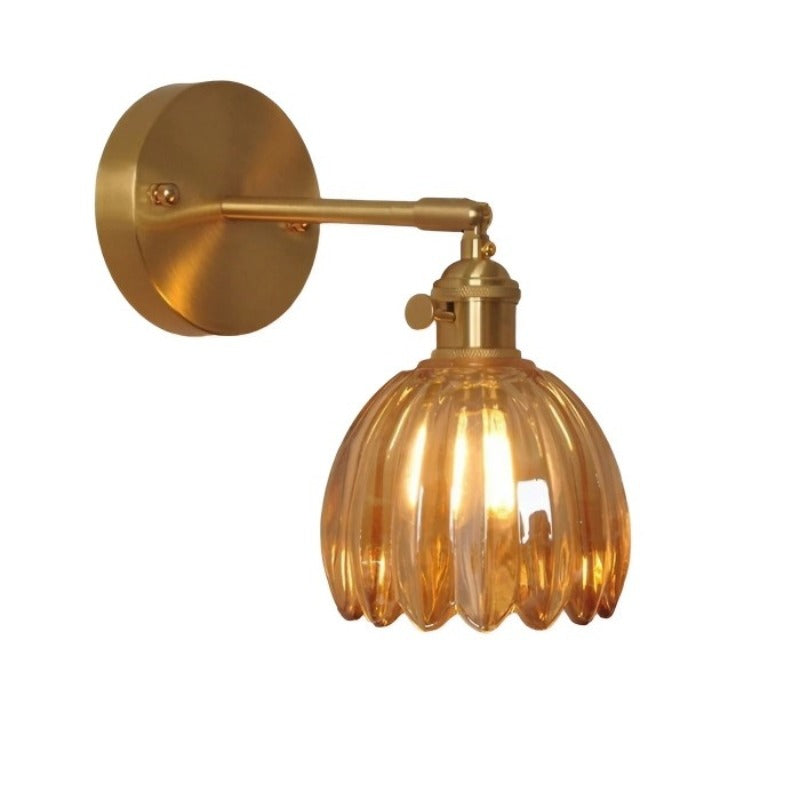Applique Decorativa da Parete – Fiore in Bocciolo e Atmosfera Romantica 