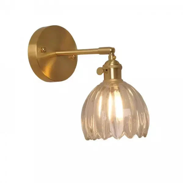 Applique Decorativa da Parete – Fiore in Bocciolo e Atmosfera Romantica 
