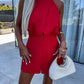 Dorcas | Elegant Short Jumpsuit – Bold and Refined Style 