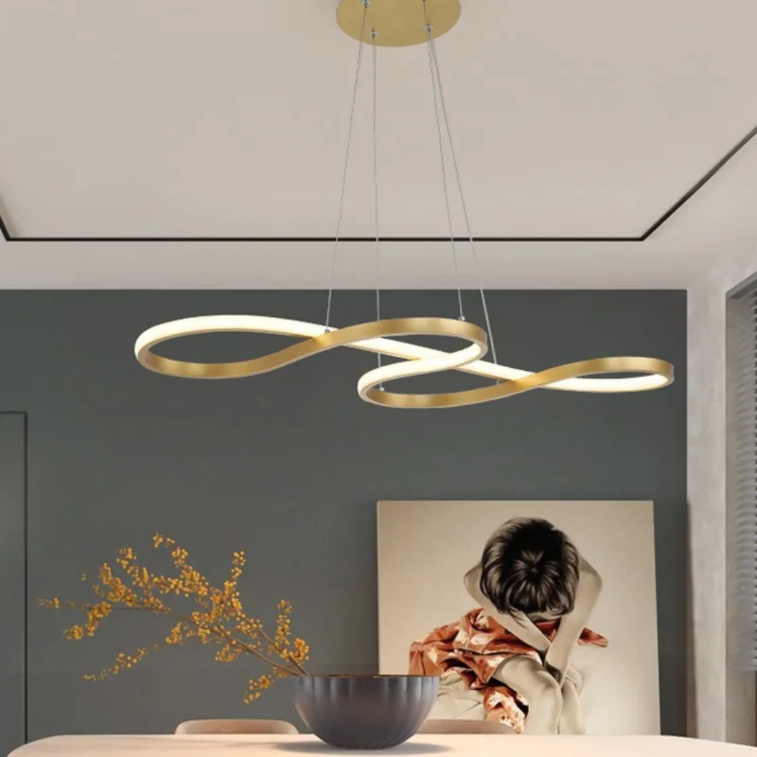 Moderní LED závěsné svítidlo s prstenci – Elegantní a futuristický design 