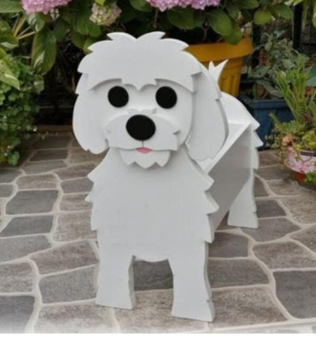 犬の形をしたオリジナルプランター 