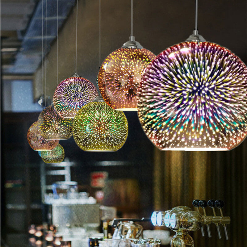 Modern Suspension Firework Effect – Visual Sparkle and Trendy Design 