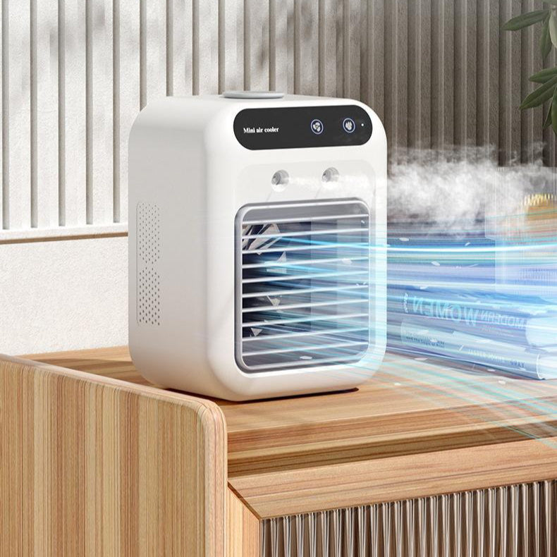 Hordozható Légkondicionáló Ventilátor – Mini Design és Hőmérsékleti Kényelem 