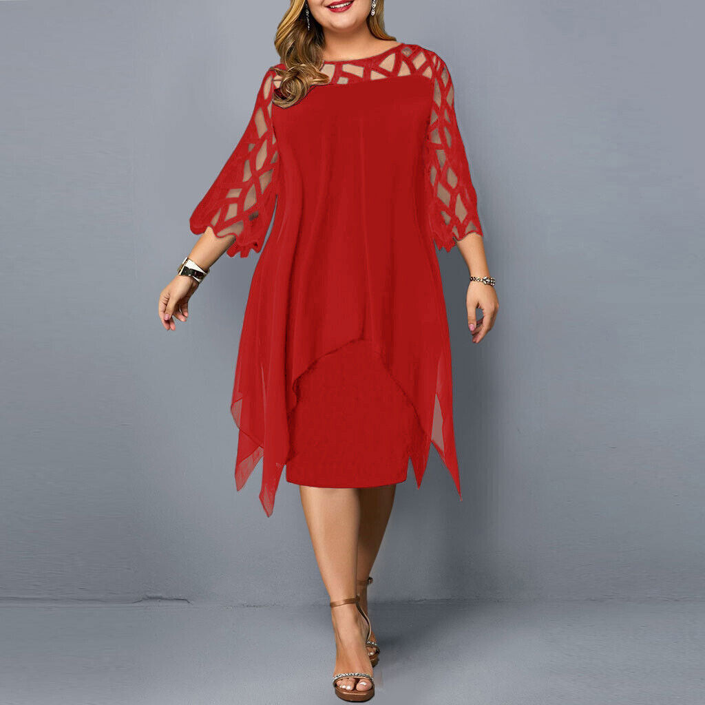 Blandine | Sukienka Wieczorowa Plus Size – Styl Elegancki i Asymetryczny Żakiet 