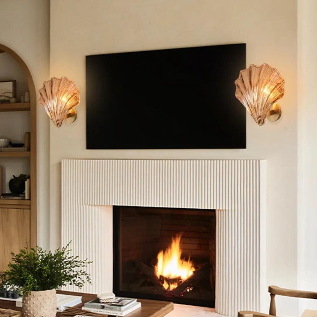 Aplique de Pared Concha – Iluminación Elegante y Marinera 