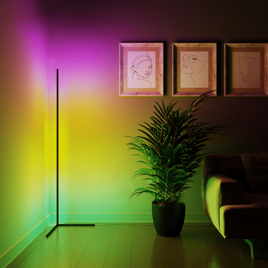 Narożna lampa nastrojowa - Éclat Multicolore & Atmosphère Moderne