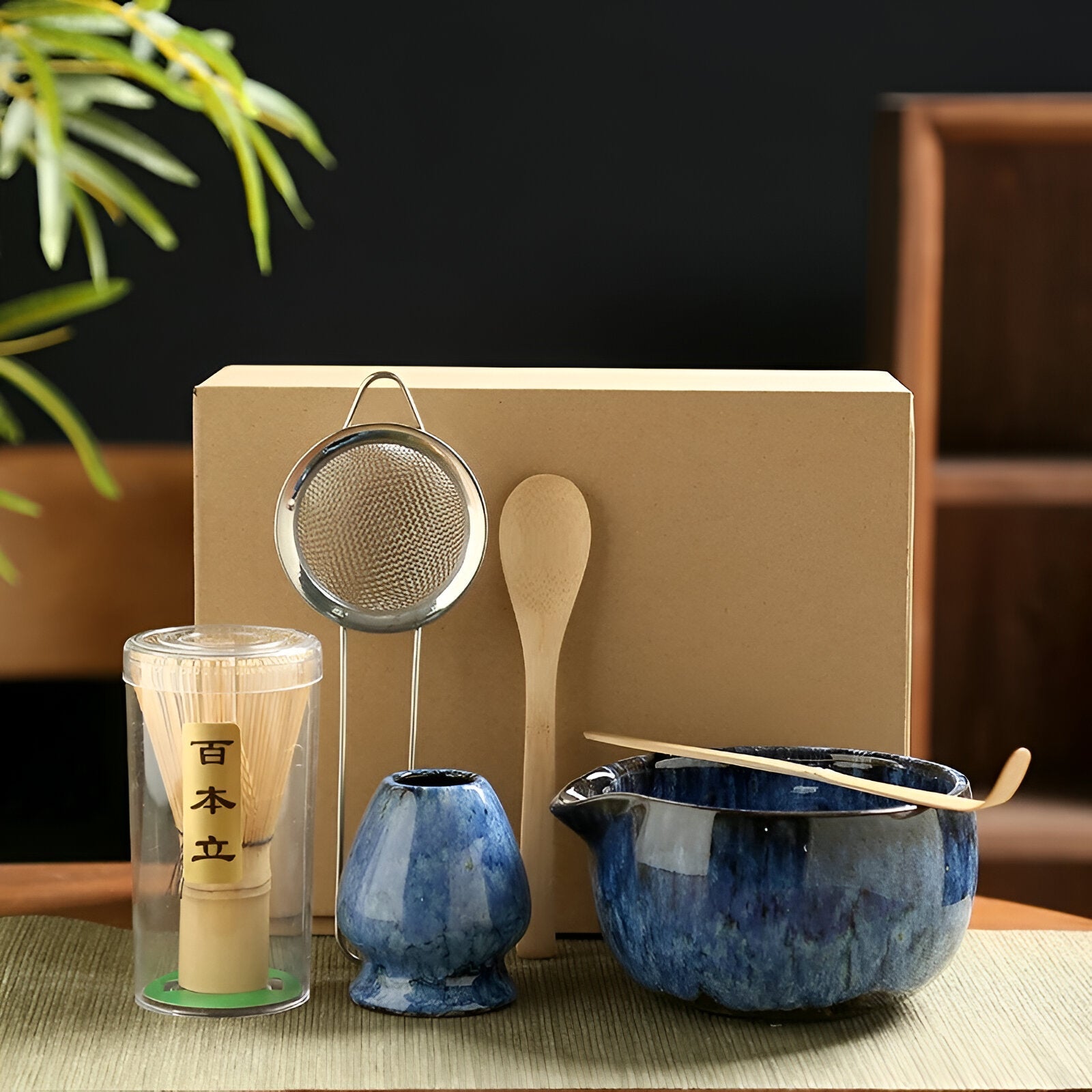 Conjunto de preparação Matcha 6 peças - Elegância artesanal e sabor requintado