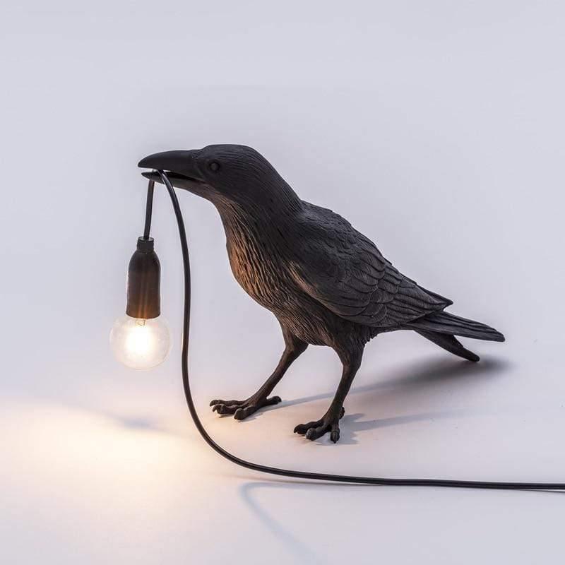 Lámpara Decorativa — Cuervo Para Ambiente Misterioso 