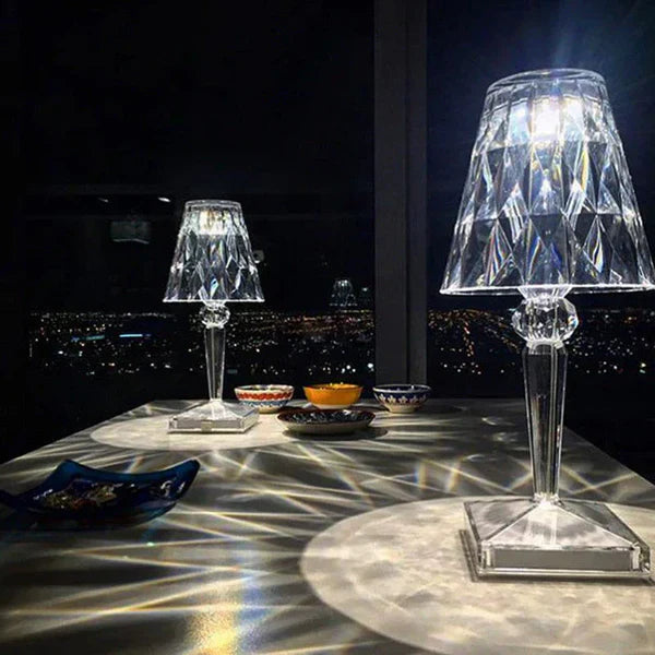 Tafellamp Kristallijn – Moderne Elegantie En Warme Sfeer 