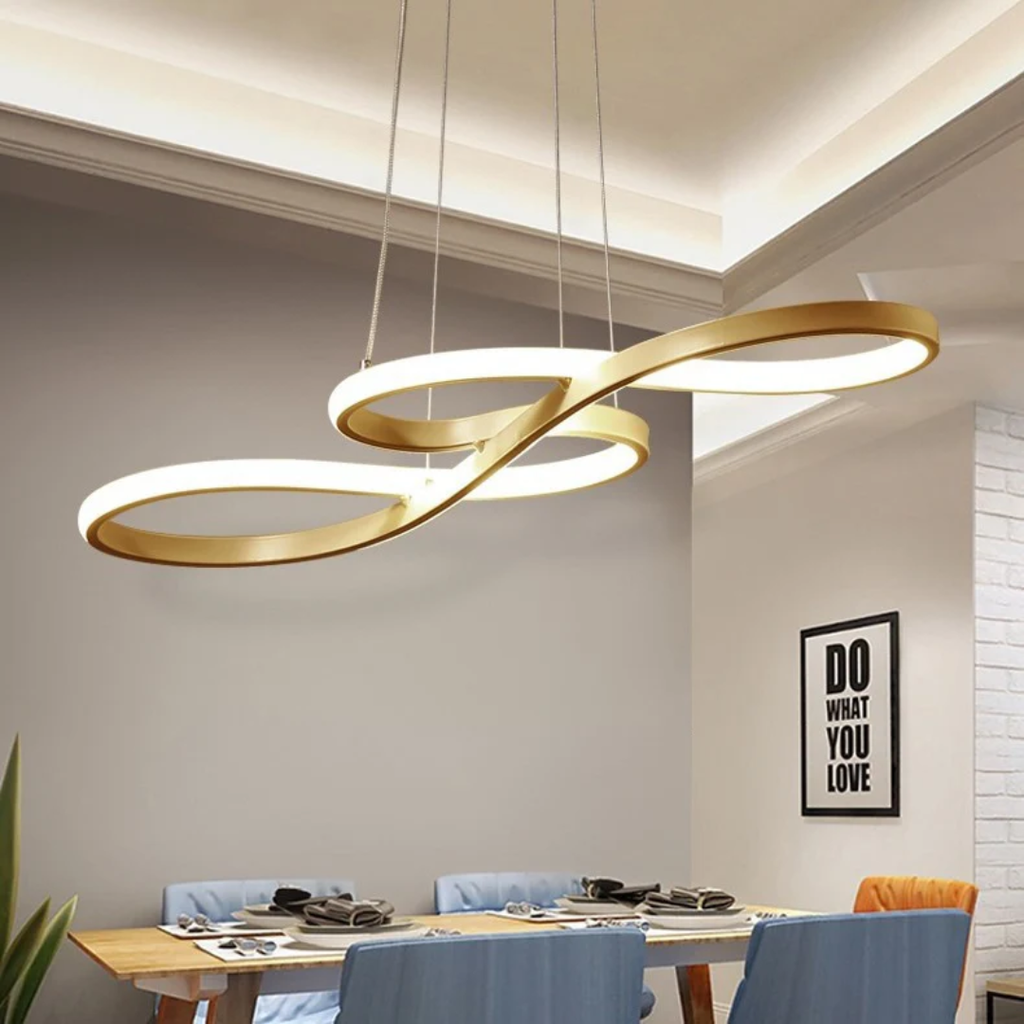 Moderne LED Oppheng i Ringer – Elegant og Futuristisk Design 