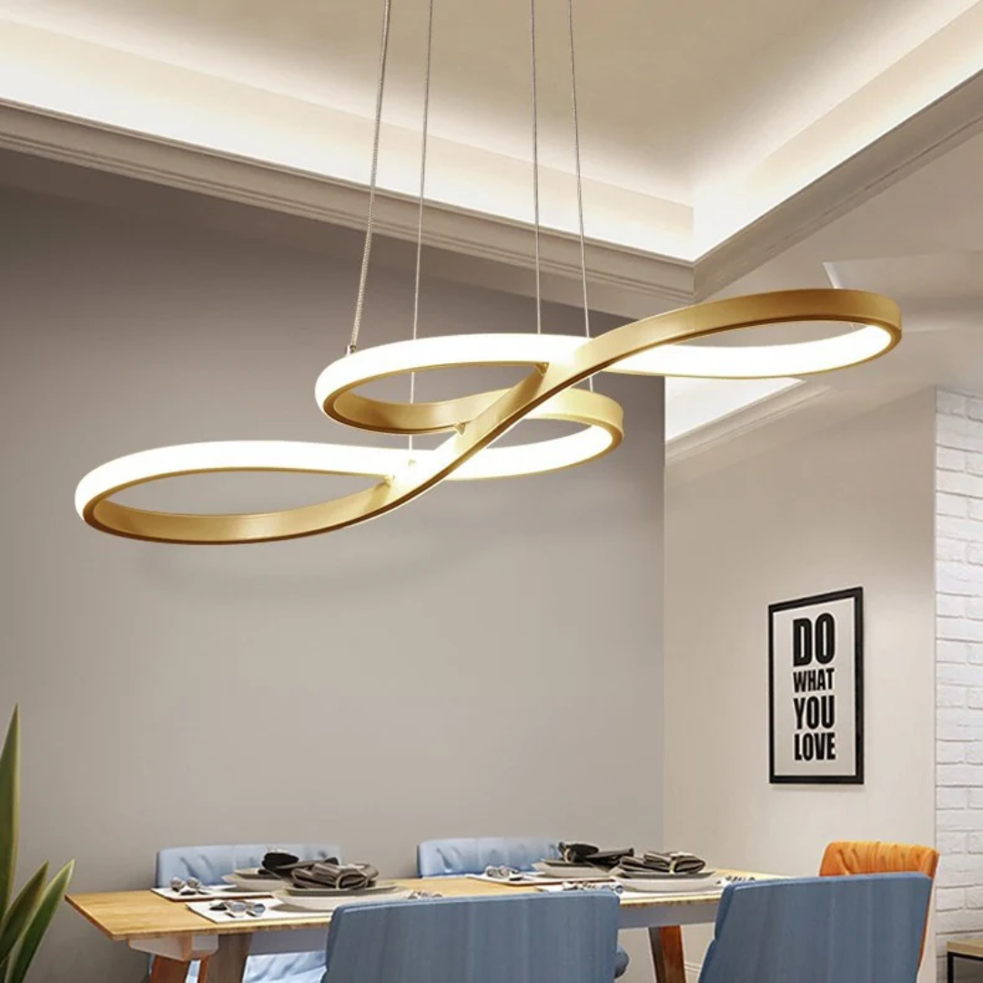 Moderne LED Oppheng i Ringer – Elegant og Futuristisk Design 