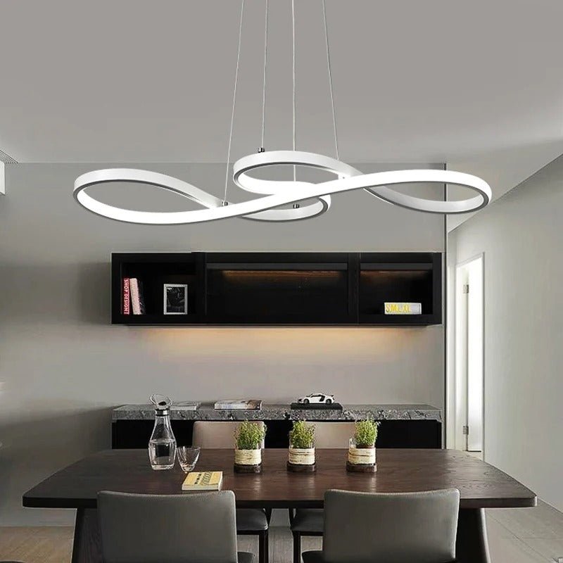 Moderne LED Oppheng i Ringer – Elegant og Futuristisk Design 