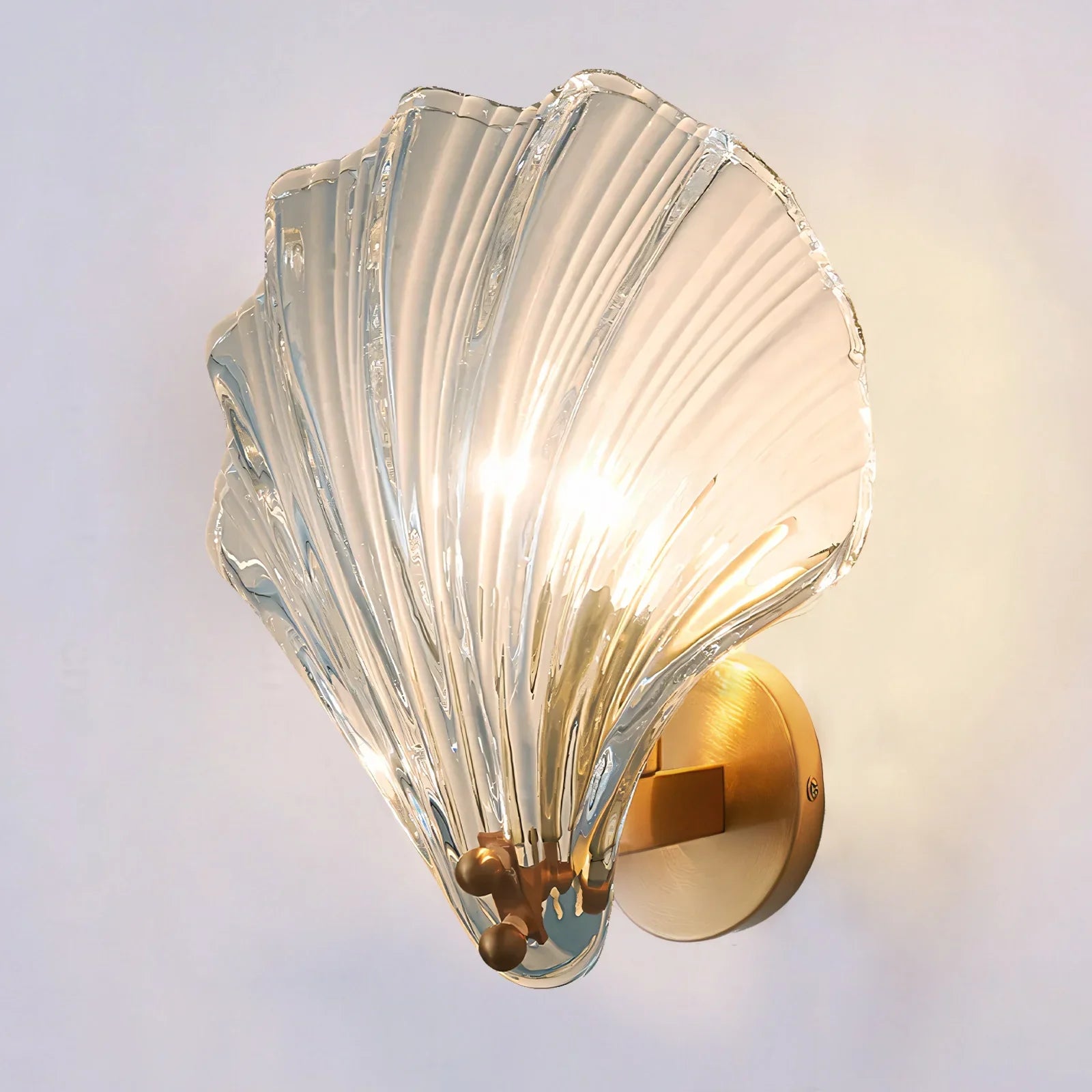 Aplique de Pared Concha – Iluminación Elegante y Marinera 