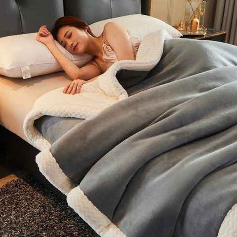 Cobertor Polar Quente Para O Inverno – Maciez E Estilo 