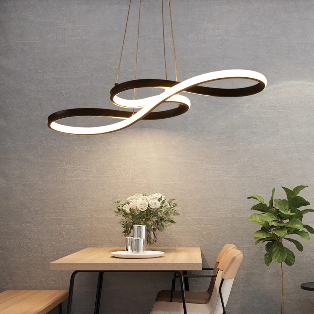 Moderne LED Oppheng i Ringer – Elegant og Futuristisk Design 