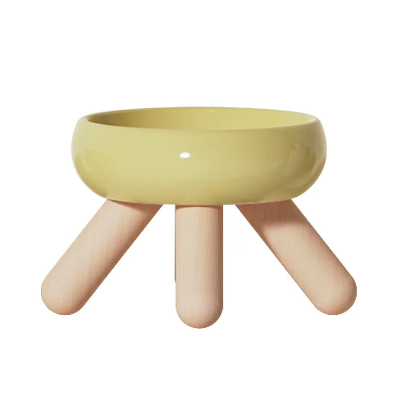 Design hævet katteskål - komfort og naturlig elegance