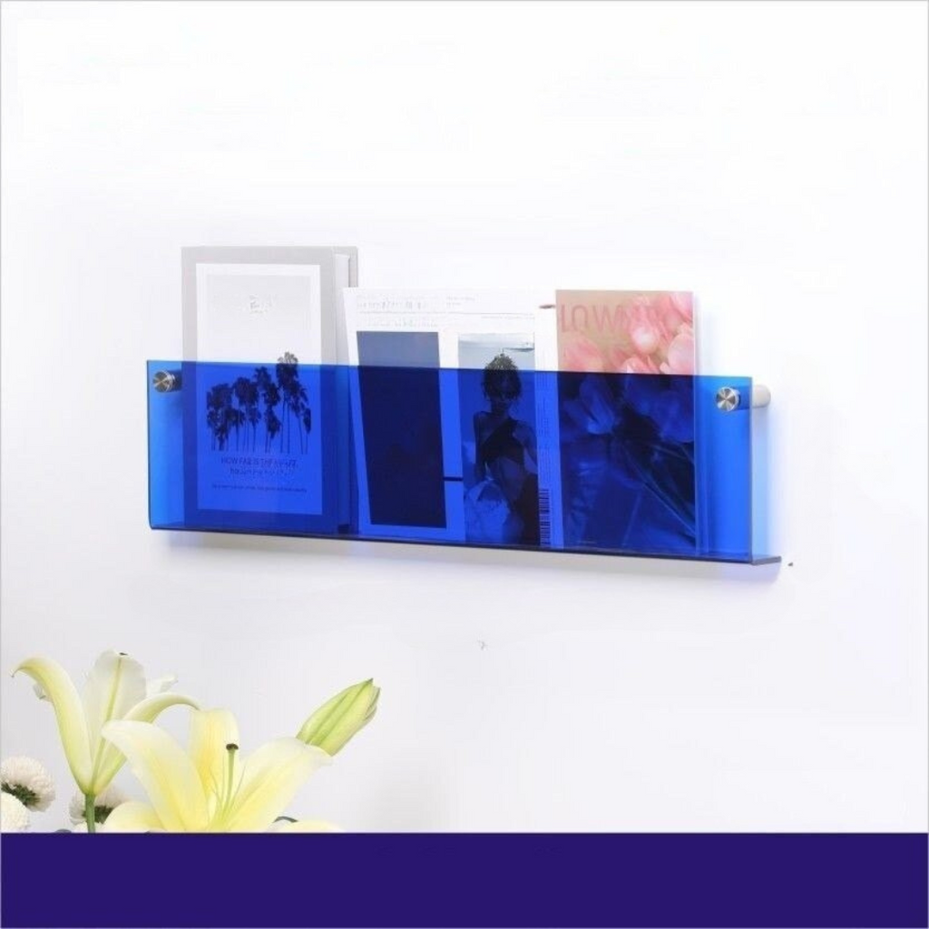 Raft de perete pentru reviste transparent – Design elegant și modern 