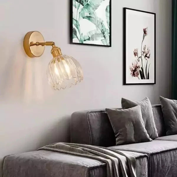 Applique Decorativa da Parete – Fiore in Bocciolo e Atmosfera Romantica 