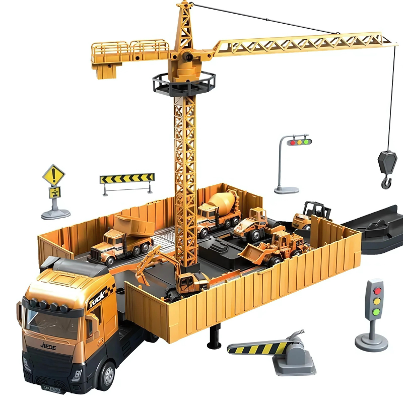 Camion da cantiere 2 in 1 con attrezzi - Creatività e gioco interattivo