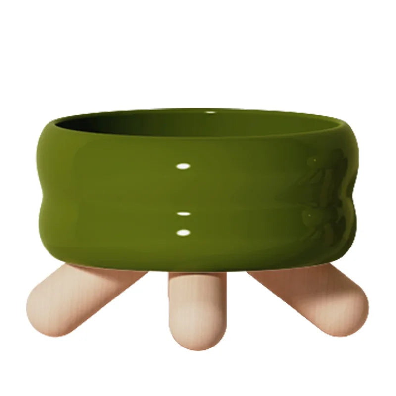 Design hævet katteskål - komfort og naturlig elegance