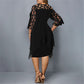 Blandine | Sukienka Wieczorowa Plus Size – Styl Elegancki i Asymetryczny Żakiet 