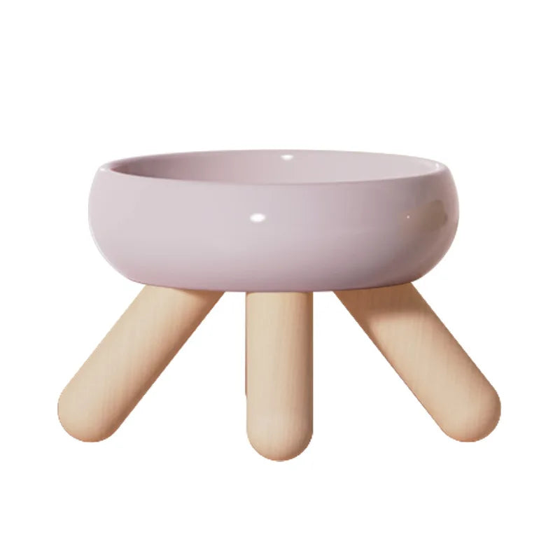 Design hævet katteskål - komfort og naturlig elegance