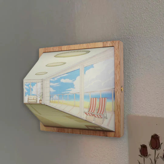 Lampe Murale Décorative – Illusion Visuelle 3D