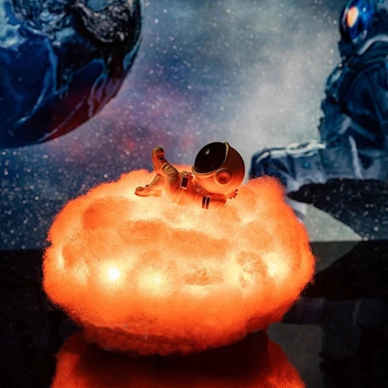 Lámpara Decorativa Nube Astronauta – Escape Luminoso y Mágico 