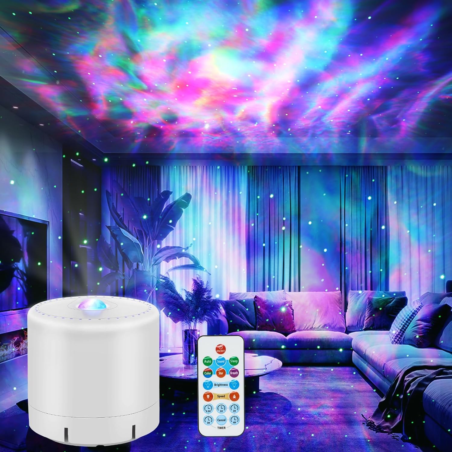LED projektor – Relaxační galaxie atmosféra 