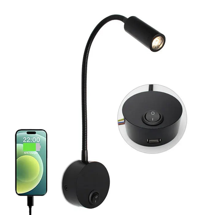 Flexibilné nástenné svietidlo LED - mobilita, elegancia a cielené svetlo