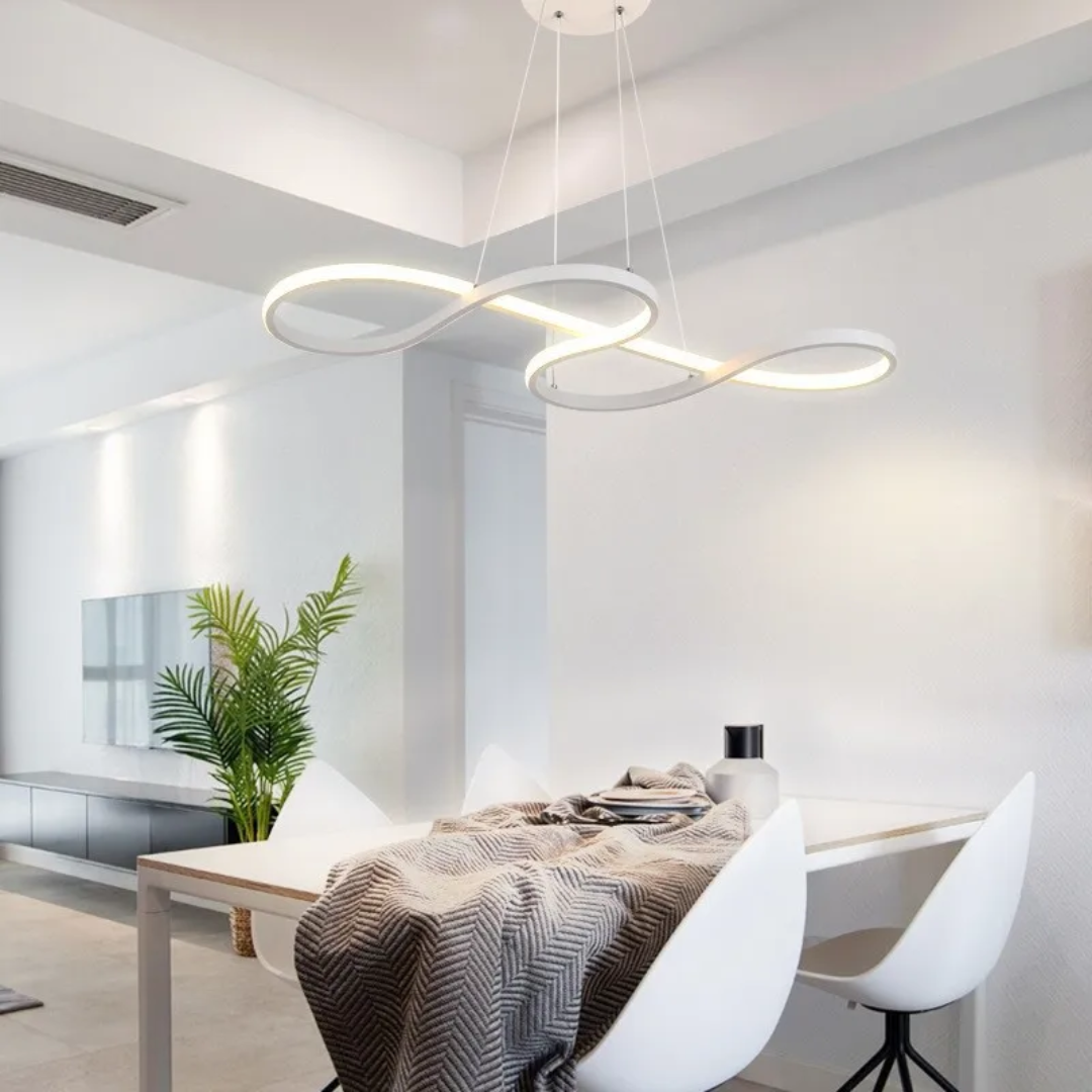Moderní LED závěsné svítidlo s prstenci – Elegantní a futuristický design 